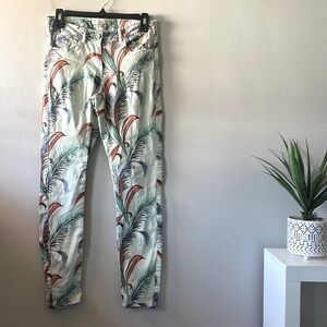 Anthropologie Tropical Straight Leg Pants